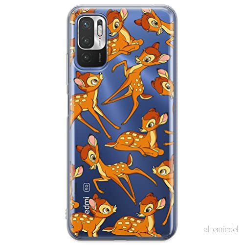 ERT GROUP mobiltelefonfodral för Xiaomi REDMI NOTE 10 5G / POCO M3 PRO originalt och officiellt licensierat Disney mönster Bambi 017 anpassad till formen på mobiltelefonen, gedeeltelijk transparant 5905131799555