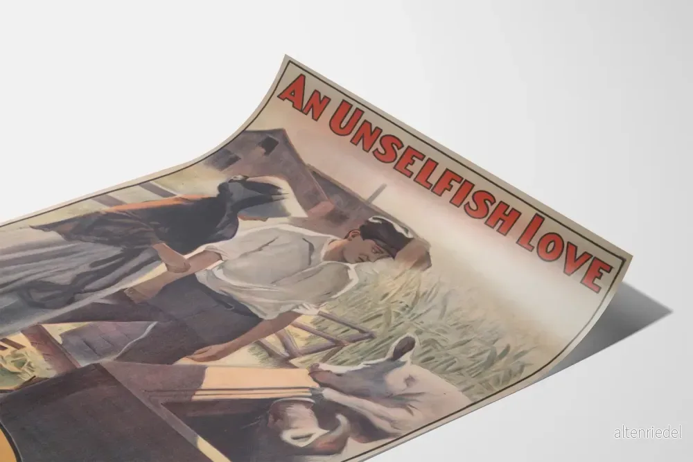 Vintage dekorativ poster En osjälvisk kärlek Edison - Bild 3