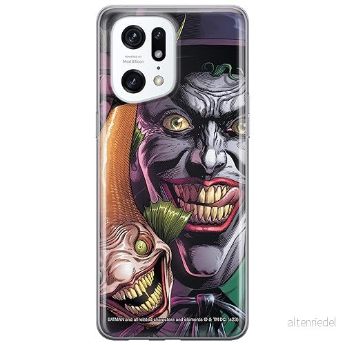 ERT GROUP mobiltelefonfodral för Oppo FIND X5 PRO originalt och officiellt licensierat DC mönster Joker 021 optimalt anpassad till formen på mobiltelefonen, fodral tillverkad av TPU plast 5905795056148