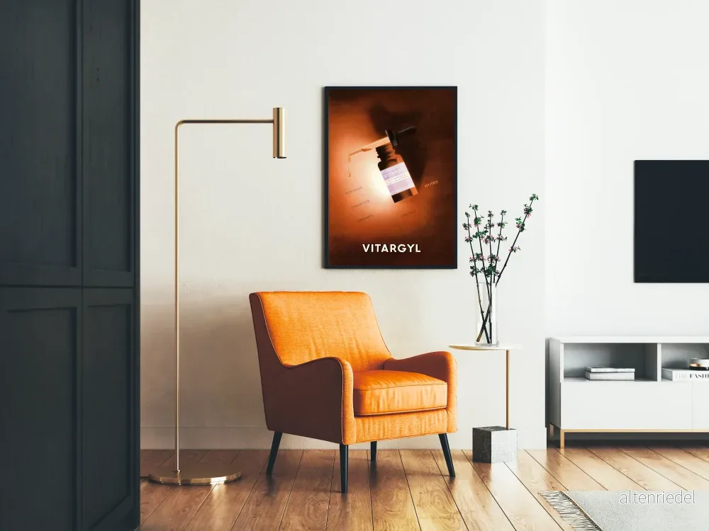 Vintageaffisch Vitargyl - Poster för väggdekoration inom medicin - Bild 2