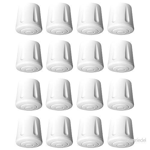 cyclingcolors 16 x förstärkt stol med halkfri gummi vit EPDM bord pall stöd, 20 mm 3666690053954