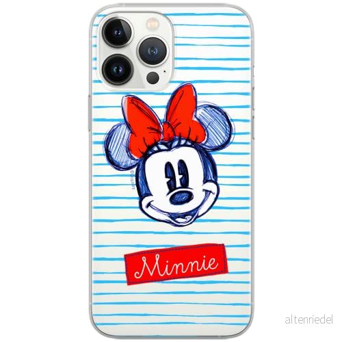 ERT GROUP mobiltelefonfodral för Xiaomi REDMI 10 originalt och officiellt licensierat Disney mönster Minnie 011 anpassad till formen på mobiltelefonen, gedeeltelijk transparant 5904805004476