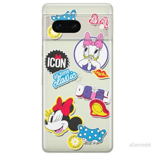 ERT GROUP mobiltelefonfodral för Google PIXEL 7 originalt och officiellt licensierat Disney mönster Minnie 067 optimalt anpassad till formen på mobiltelefonen, gedeeltelijk transparant 5905795152130