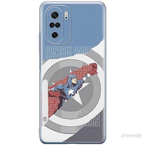 ERT GROUP mobiltelefonfodral för Xiaomi MI 11i/ REDMI K40/K40 PRO/POCO F3/ F3 PRO originalt och officiellt licensierat Marvel mönster Capitan America 013, fodral tillverkad av TPU plast 5905511891893