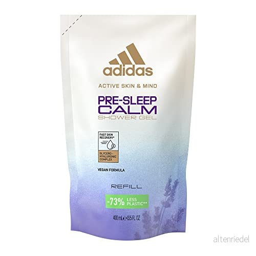 Adidas Active Skin & Mind, Pre-Sleep Calm Shower Gel Refill, Duscreum-påfyllning för män och kvinnor, 400 ml - Unisex 3616303444259