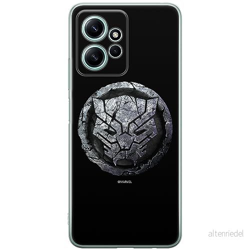 ERT GROUP mobiltelefonfodral för Xiaomi REDMI NOTE 12 4G originalt och officiellt licensierat Marvel mönster Black Panther 013 anpassad till formen på mobiltelefonen, fodral tillverkad av TPU plast 5905511938055