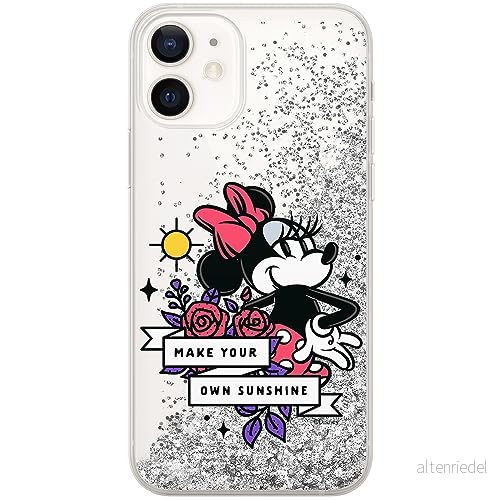 ERT GROUP mobiltelefonfodral för Apple Iphone 12 Mini originalt och officiellt licensierat Disney mönster Minnie 073 optimalt anpassad till formen på mobiltelefonen, med glitter overflow effekt 5905795025939