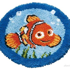 Vervaco Formmatta Nemo knuten förpackning för självknuten av en matta, stramin, vit, 50 x 0,3 cm 5413480099405 Vervaco Formmatta Nemo knuten förpackning för självknuten av en matta, stramin, vit, 50 x 0,3 cm 5413480099405