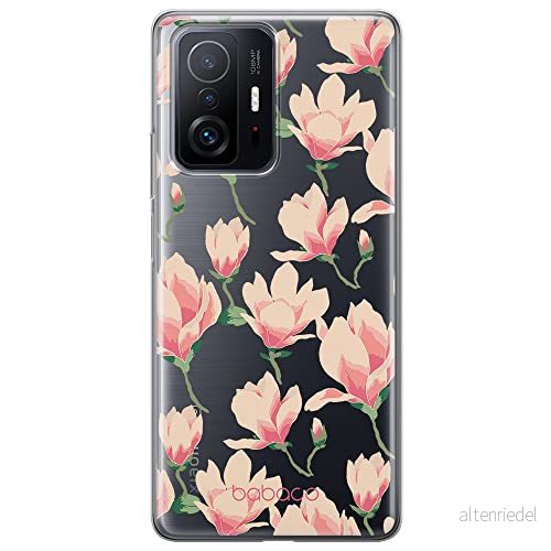 ERT GROUP mobiltelefonfodral för Xiaomi 11T 5G / PRO originalt och officiellt licensierat Babaco mönster Flowers 016 optimalt anpassad till formen på mobiltelefonen, gedeeltelijk transparant 5904805559372