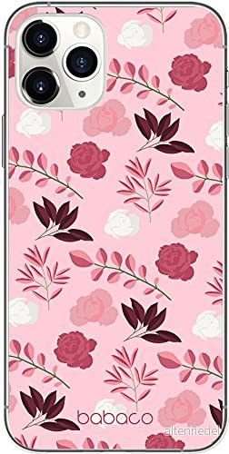 ERT GROUP mobiltelefonfodral för Apple Iphone 11 PRO MAX originalt och officiellt licensierat Babaco mönster Flowers 020 Vit anpassad till formen på mobiltelefonen, fodral tillverkad av TPU plast 5903932641608