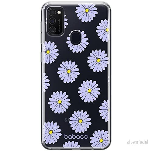 ERT GROUP mobiltelefonfodral för Samsung M21 originalt och officiellt licensierat Babaco mönster Flowers 021 optimalt anpassad till formen på mobiltelefonen, gedeeltelijk transparant 5903932647914