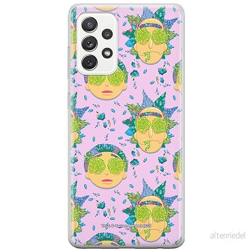 ERT GROUP mobiltelefonfodral för Samsung A53 5G originalt och officiellt licensierat Rick and Morty mönster & 022 anpassad till formen på mobiltelefonen, fodral tillverkad av TPU plast 5905511146054