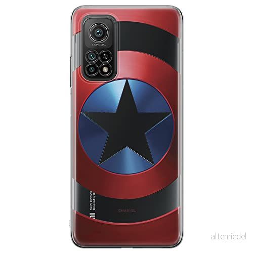 ERT GROUP mobiltelefonfodral för Xiaomi Redmi Note 11T 5G/11S 5G/POCO M4 Pro 5G originalt och officiellt licensierat Marvel mönster Captain America 025, gedeeltelijk transparant 5904805621932