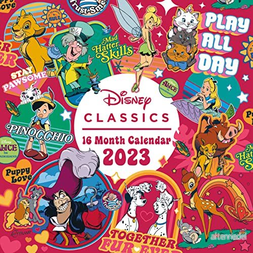 Disney Classics kalender 2023 Månad till en vy planerare 30 cm x Officiella varor 9781847579652