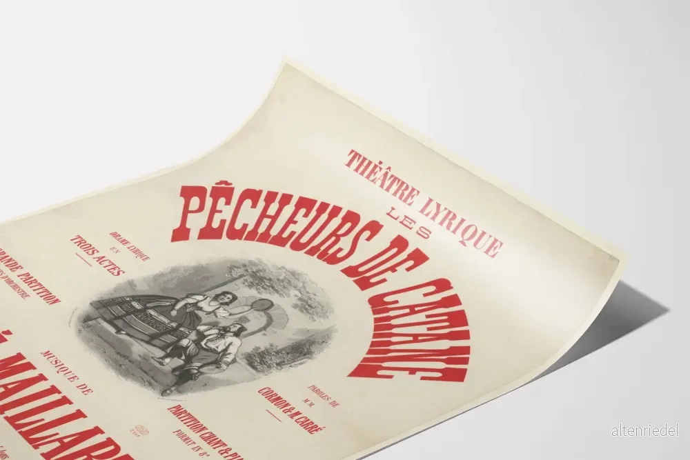 Vintage väggdekor: Teater Lyrique Les Pêcheurs de Catane - Poster - Bild 3