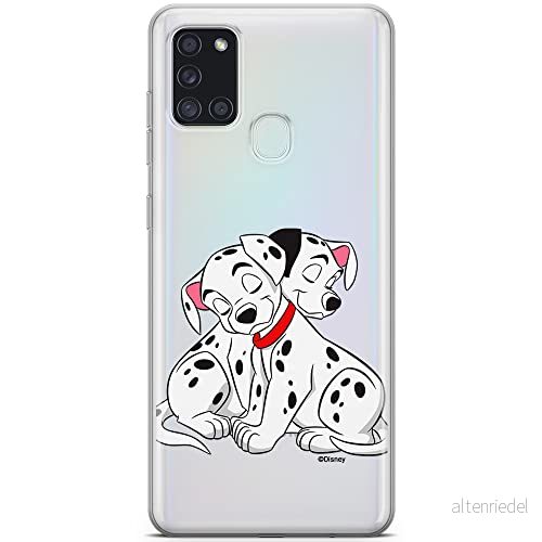 ERT GROUP mobiltelefonfodral för Samsung A21s originalt och officiellt licensierat Disney mönster Dalmatians 005 Vit optimalt anpassad till formen på mobiltelefonen, gedeeltelijk transparant 5904805889592