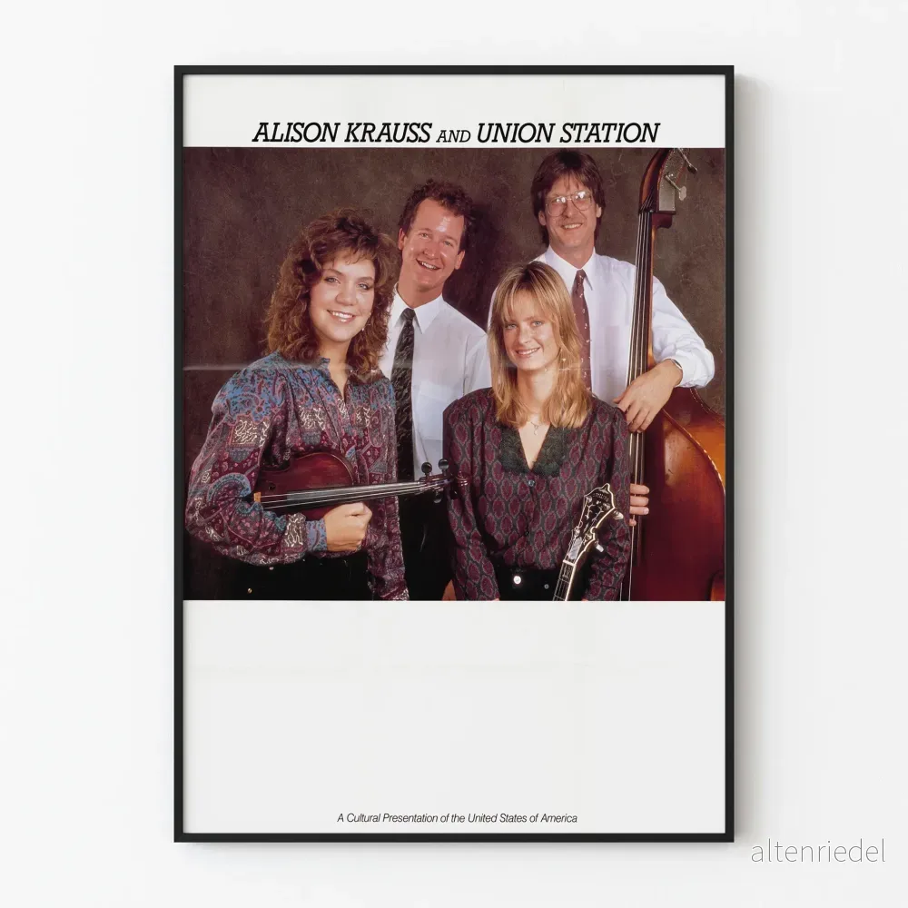 Affisch Alison Krauss och Union Station Musikanter Country Folk