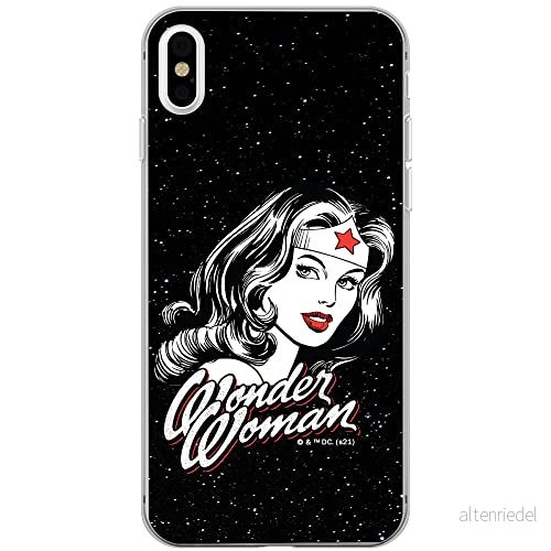 ERT GROUP mobiltelefonfodral för Apple Iphone XS Max originalt och officiellt licensierat DC mönster Wonder Woman 023 Vit anpassad till formen på mobiltelefonen, fodral tillverkad av TPU plast 5903932928082