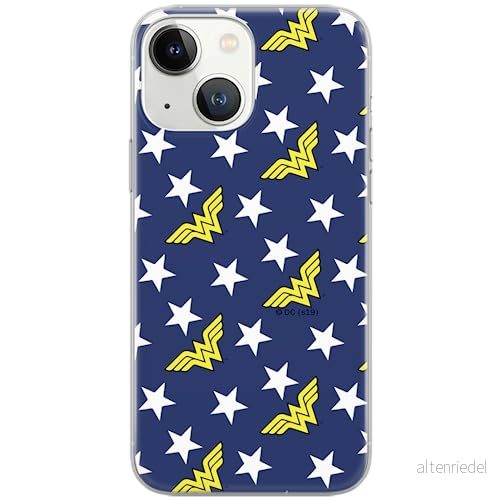 ERT GROUP mobiltelefonfodral för Iphone 13 MINI originalt och officiellt licensierat DC mönster Wonder Woman 007 Vit optimalt anpassad till formen på mobiltelefonen, fodral tillverkad av TPU plast 5903932846492