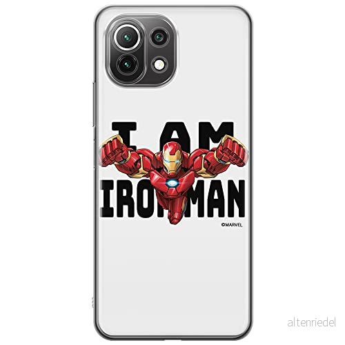 ERT GROUP mobiltelefonfodral för Xiaomi 11 LITE 4G/5G originalt och officiellt licensierat Marvel mönster Iron Man 028, fodral tillverkad av TPU plast 5904805143762