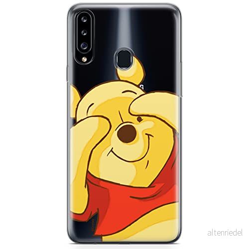 ERT GROUP mobiltelefonfodral för Samsung A20S originalt och officiellt licensierat Disney mönster Winnie the Pooh and friends 033 anpassad till formen på mobiltelefonen, gedeeltelijk transparant 5903537200545