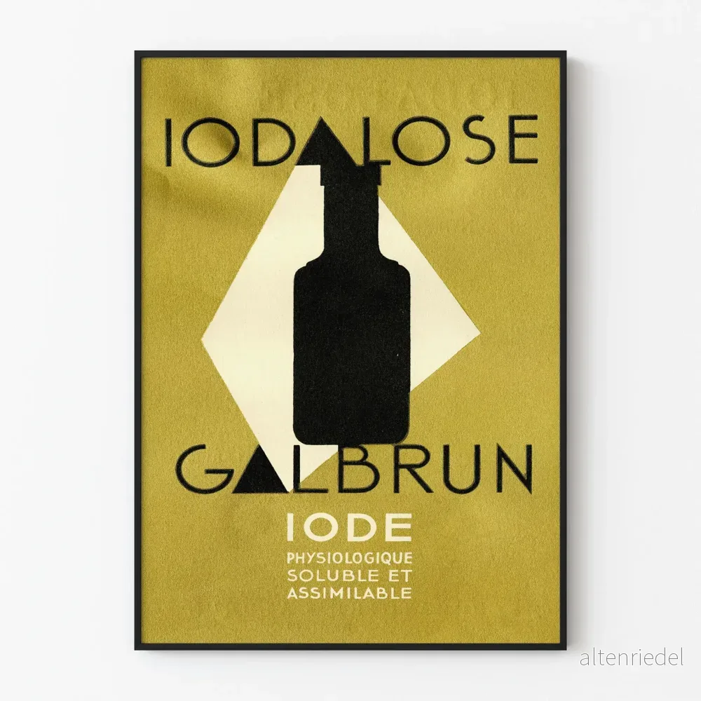 Vintageposter Iodalose Galbrun för väggdekoration