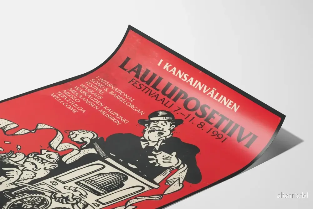 Vintageposter för Festival International Lauluposetiivi 1991 - Bild 3