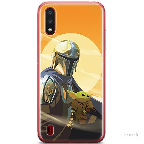 ERT GROUP mobiltelefonfodral för Samsung A01 originalt och officiellt licensierat Star Wars mönster Baby Yoda 020 optimalt anpassad till formen på mobiltelefonen, fodral tillverkad av TPU plast 5904805068041
