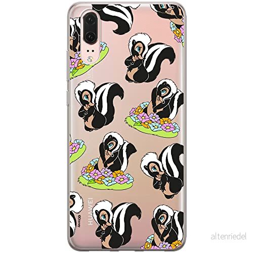 ERT GROUP mobiltelefonfodral för Huawei P20 originalt och officiellt licensierat Disney mönster Pepe Le Pew 003 Vit optimalt anpassad till formen på mobiltelefonen, gedeeltelijk transparant 5905131816054