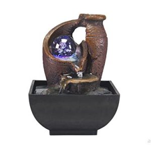 BEPER P201UTP201 Zen Fontän Amphora med Avslappnande Led Ljus Inomhus, Svart/Resin, liten 8056420223231 BEPER P201UTP201 Zen Fontän Amphora med Avslappnande Led Ljus Inomhus, Svart/Resin, liten 8056420223231