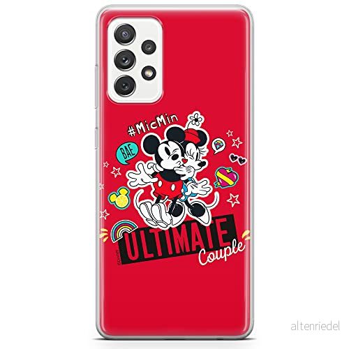 ERT GROUP mobiltelefonfodral för Samsung A73 5G originalt och officiellt licensierat Disney mönster Mickey & Minnie 012 optimalt anpassad till formen på mobiltelefonen, fodral tillverkad av TPU plast 5904805512001