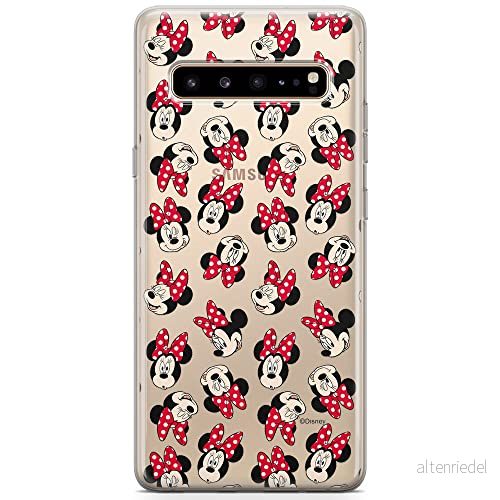 ERT GROUP Mobiltelefonskal för Samsung S10 5G original och officiellt licensierat Disney mönster Mimmi Musse 001 anpassad till mobiltelefonens form, delvis transparent 5903040371855