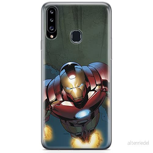 ERT GROUP mobiltelefonfodral för Samsung A20S originalt och officiellt licensierat Marvel mönster Iron Man 017 optimalt anpassad till formen på mobiltelefonen, fodral tillverkad av TPU plast 5904805442476
