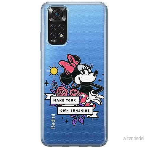 ERT GROUP mobiltelefonfodral för Xiaomi REDMI NOTE 11T/ 11S 5G/ POCO M4 PRO 5G originalt och officiellt licensierat Disney mönster Minnie 073, gedeeltelijk transparant 5905795024932