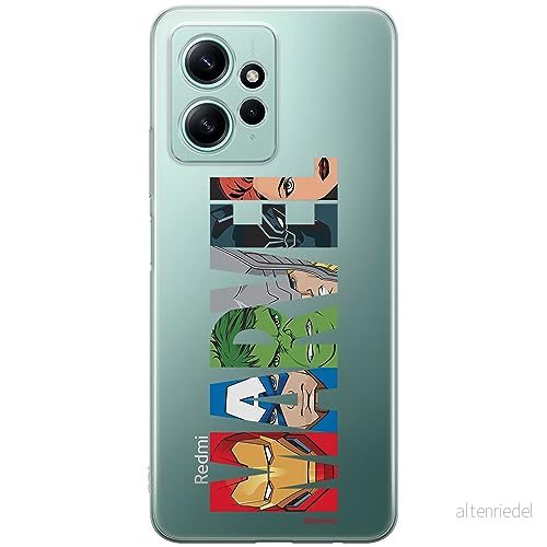 ERT GROUP mobiltelefonfodral för Xiaomi REDMI NOTE 12 4G originalt och officiellt licensierat Marvel mönster 011 optimalt anpassad till formen på mobiltelefonen, gedeeltelijk transparant 5905511944117