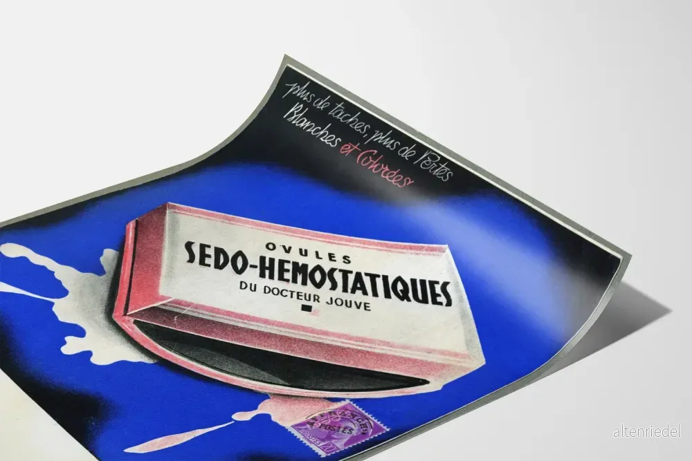 Vintageposter för ovuler, hemostatiska, medicinsk väggdekoration - Bild 3