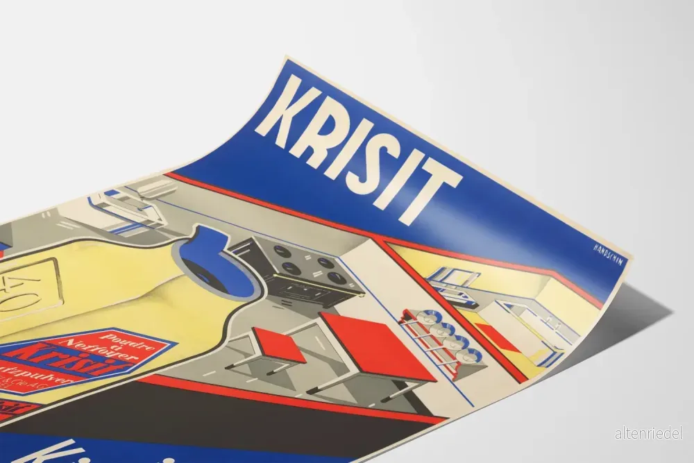Vintageposter Krisit städning kök och hem - Bild 3
