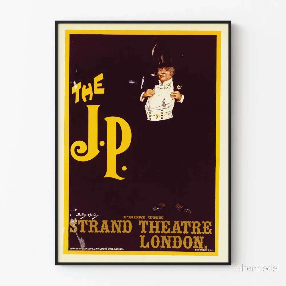 Vintageposter The J.P. – Väggdekoration för teater och vintage