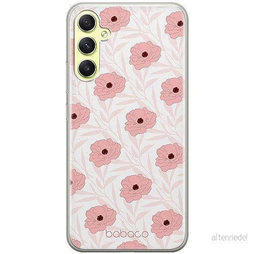 ERT GROUP mobiltelefonfodral för Samsung A34 5G originalt och officiellt licensierat Babaco mönster Flowers 017 optimalt anpassad till formen på mobiltelefonen, fodral tillverkad av TPU plast 5905511779702