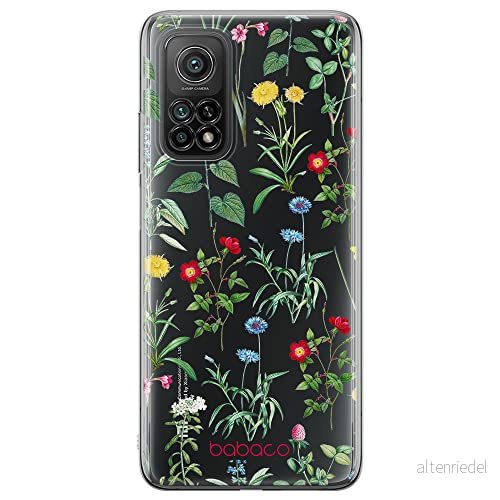 ERT GROUP mobiltelefonfodral för Xiaomi MI 10 LITE originalt och officiellt licensierat Babaco mönster Flowers 042 optimalt anpassad till formen på mobiltelefonen, gedeeltelijk transparant 5905131317698