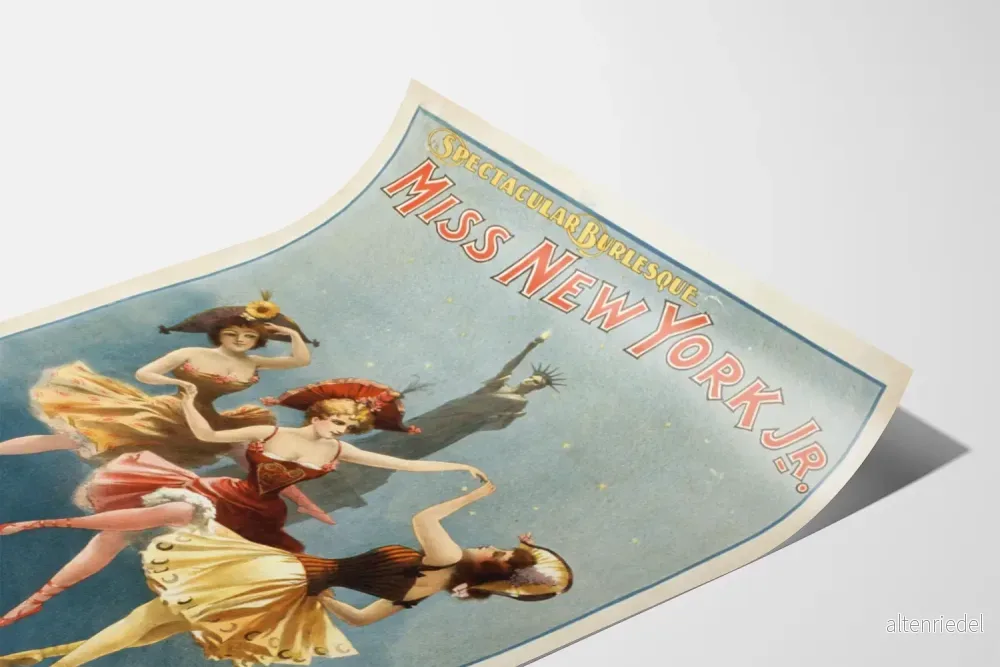 Vintageaffisch Spectacular Burlesque Miss New York Jr - Bild 3
