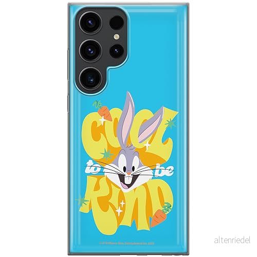 ERT GROUP mobiltelefonfodral för Samsung S23 ULTRA originalt och officiellt licensierat Looney Tunes mönster Bugs 014 optimalt anpassad till formen på mobiltelefonen, fodral tillverkad av TPU plast 5905795077136