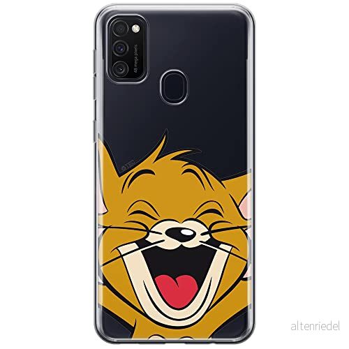 ERT GROUP mobiltelefonfodral för Samsung M21 originalt och officiellt licensierat Tom and Jerry mönster 003 optimalt anpassad till formen på mobiltelefonen, gedeeltelijk transparant 5903040482889