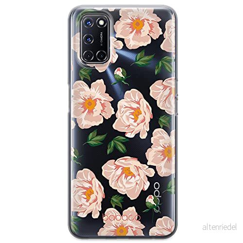 ERT GROUP mobiltelefonfodral för Oppo A92/ A72/ A52 originalt och officiellt licensierat Babaco mönster Flowers 014 optimalt anpassad till formen på mobiltelefonen, gedeeltelijk transparant 5903932615784