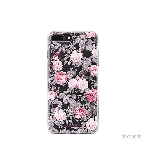 ERT GROUP mobiltelefonfodral för Iphone 7 PLUS/ 8 PLUS originalt och officiellt licensierat Babaco mönster Flowers 054 optimalt anpassad till formen på mobiltelefonen, gedeeltelijk transparant 5905131353429