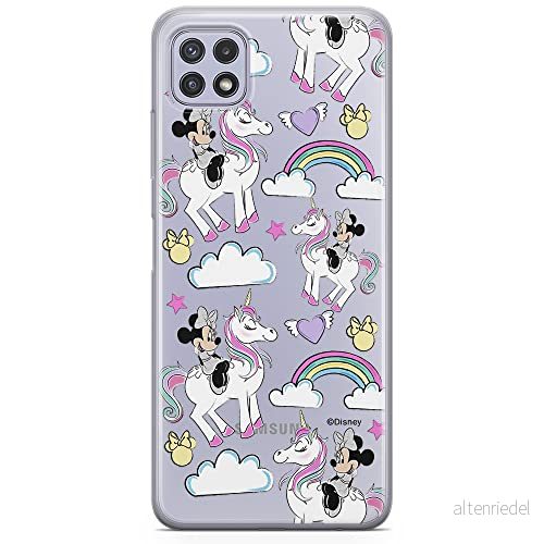 ERT GROUP mobiltelefonfodral för Samsung A22 5G originalt och officiellt licensierat Disney mönster Minnie 037 optimalt anpassad till formen på mobiltelefonen, gedeeltelijk transparant 5903932803358