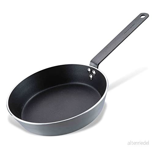 FMprofessional Resist stekpanna av aluminium 24 cm med högkvalitativ non stick beläggning lämplig för alla typer spisar (även induktion) ca 24,5 x 46,8 10,5 4008033221900