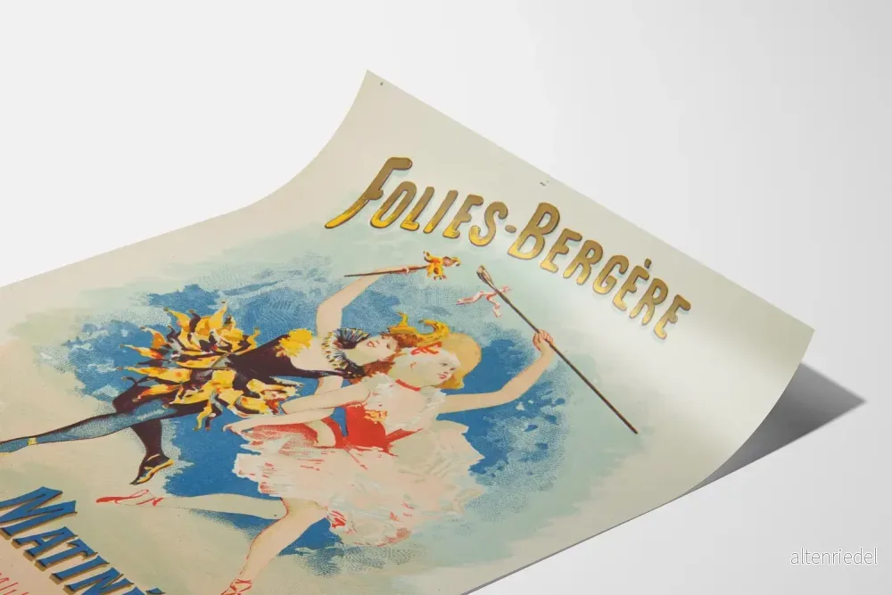 Vintageposter Folies Bergère Matiné Väggdekoration - Bild 3