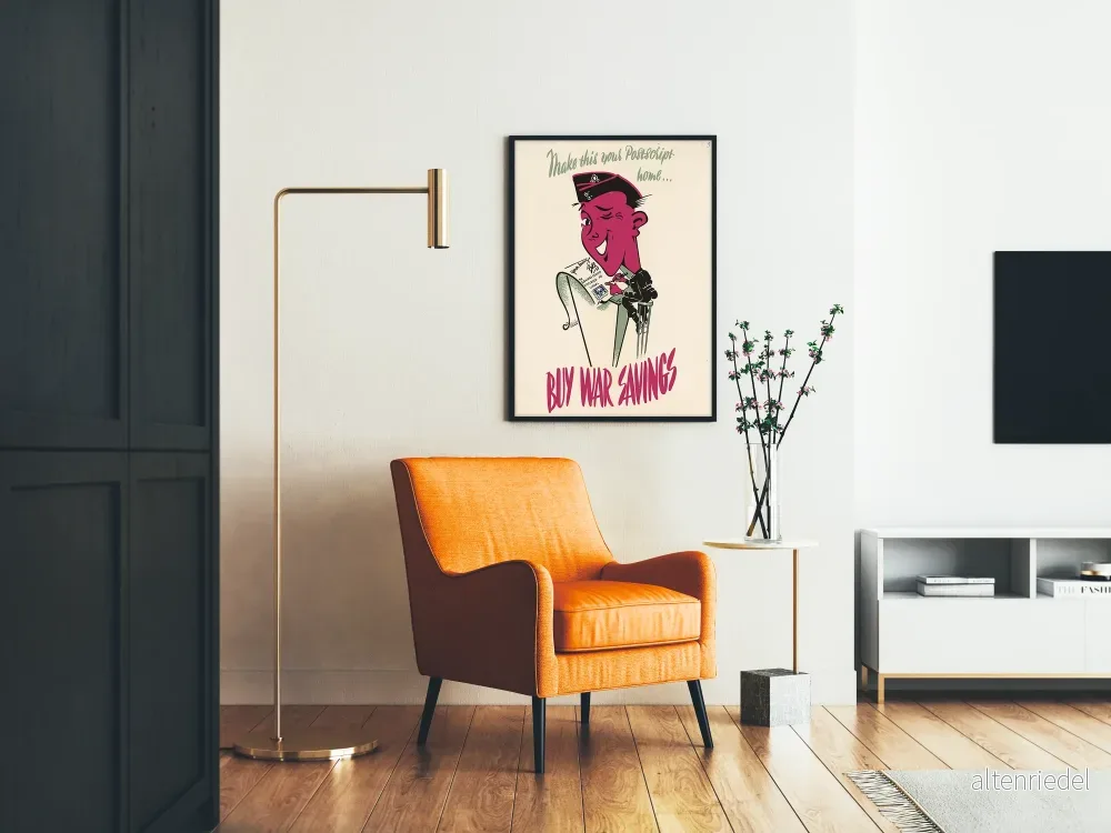 Vintageposter Buy War Savings - Retro Väggdekoration - Bild 2