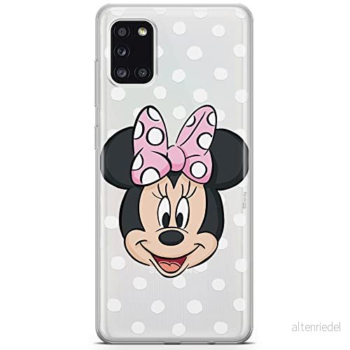 ERT GROUP mobiltelefonfodral för Samsung A31 originalt och officiellt licensierat Disney mönster Minnie 057 optimalt anpassad till formen på mobiltelefonen, gedeeltelijk transparant 5903040213773